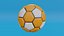 Orangefarbener Fußball