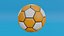 Orangefarbener Fußball