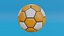 Orangefarbener Fußball