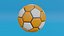 Orangefarbener Fußball