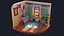 Isometric Teenagers room