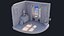 Isometric Teenagers room