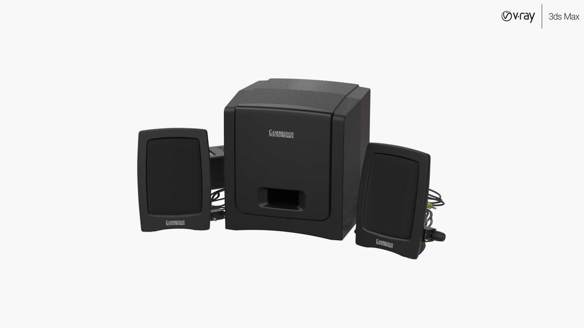 3D Computer Speakers - Creative SoundWorks Slim500 model - TurboSquid ...