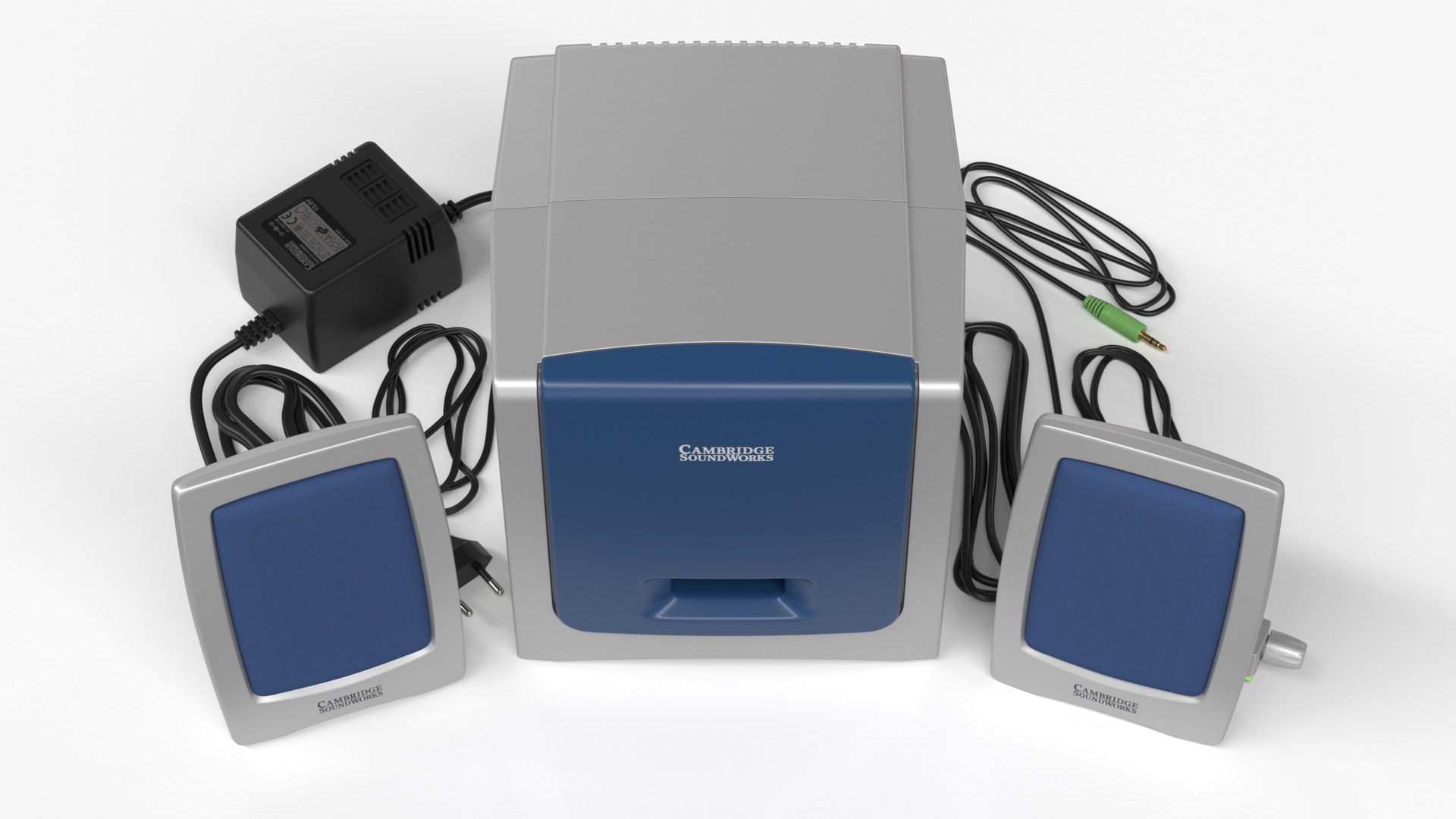 3D Computer Speakers - Creative SoundWorks Slim500 model - TurboSquid ...