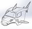 Shark shell for monster truck Scale 1 to 25 3D model