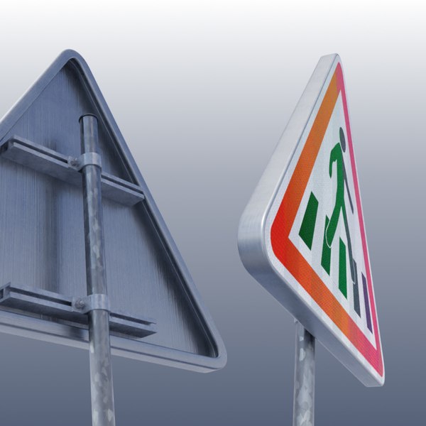 Modello 3D Cartello stradale francese - Signalisation routiere de ...