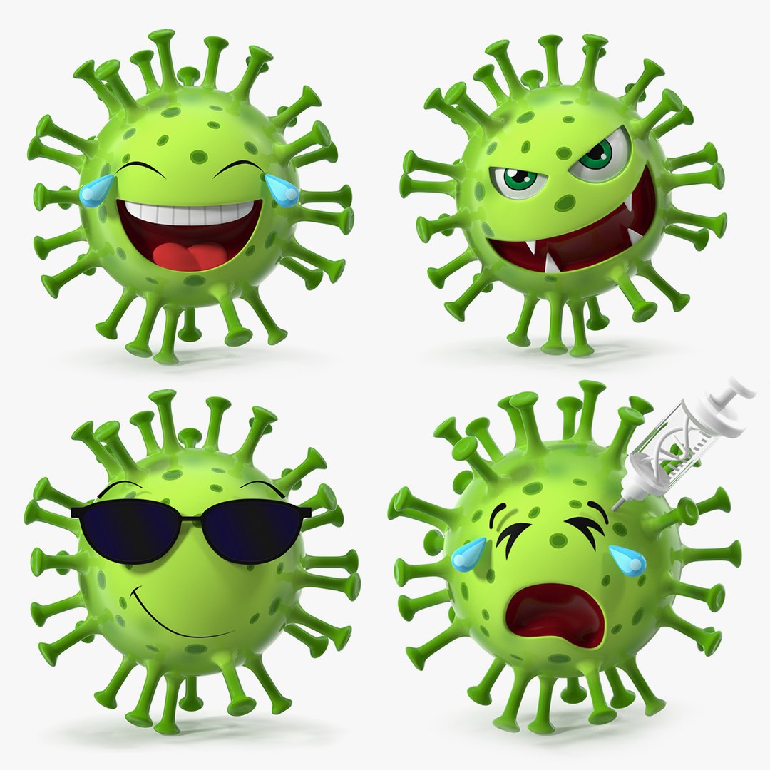 Covid Emojies Collection 2 3D model preview