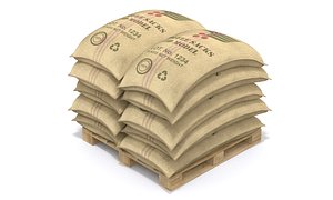 Coffee Sacks On The Pallet
