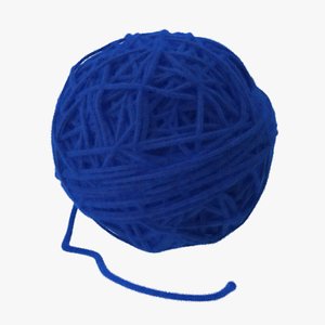 Ball of Yarn Blue