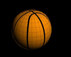 free simple basketball 3d model