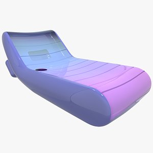 inflatable air mattress white 3D