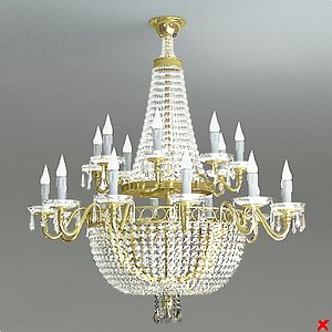 chandelier light 3d model