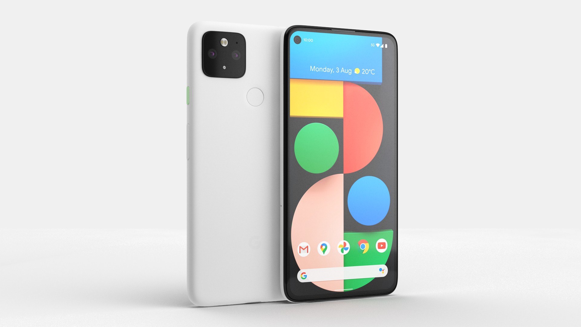 5G Mobile Phone Clearly White 3D model preview