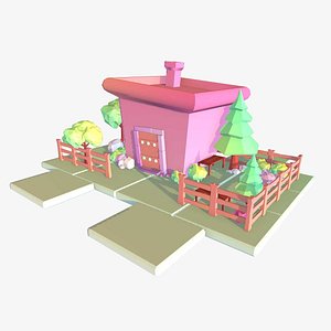 Low Poly Toon House