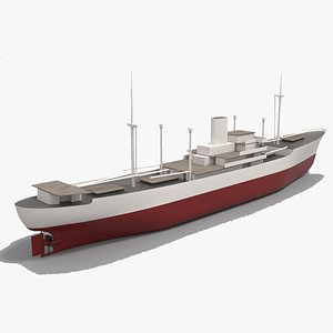 simple model MS Mickiewicz ex  Gladys Dan -  motor cargo ship model