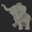 Cartoon Elephant Rigged