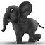 Cartoon Elephant Rigged