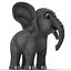 Cartoon Elephant Rigged