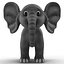 Cartoon Elephant Rigged