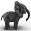 Cartoon Elephant Rigged