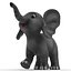 Cartoon Elephant Rigged