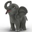 Cartoon Elephant Rigged