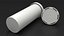 3D model Effervescent Tablet Package 10 Tabs Open