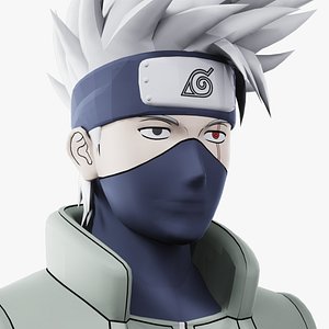 3D Kakashi Hatake Naruto Characters Low-poly 3D model