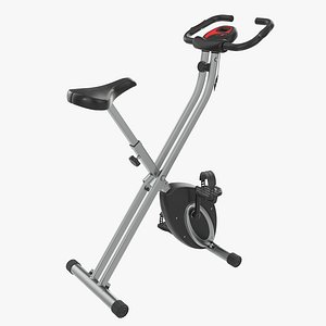 Folding fitness bike trainer