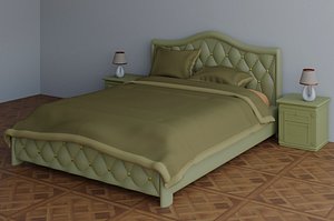 bed blender 3D model