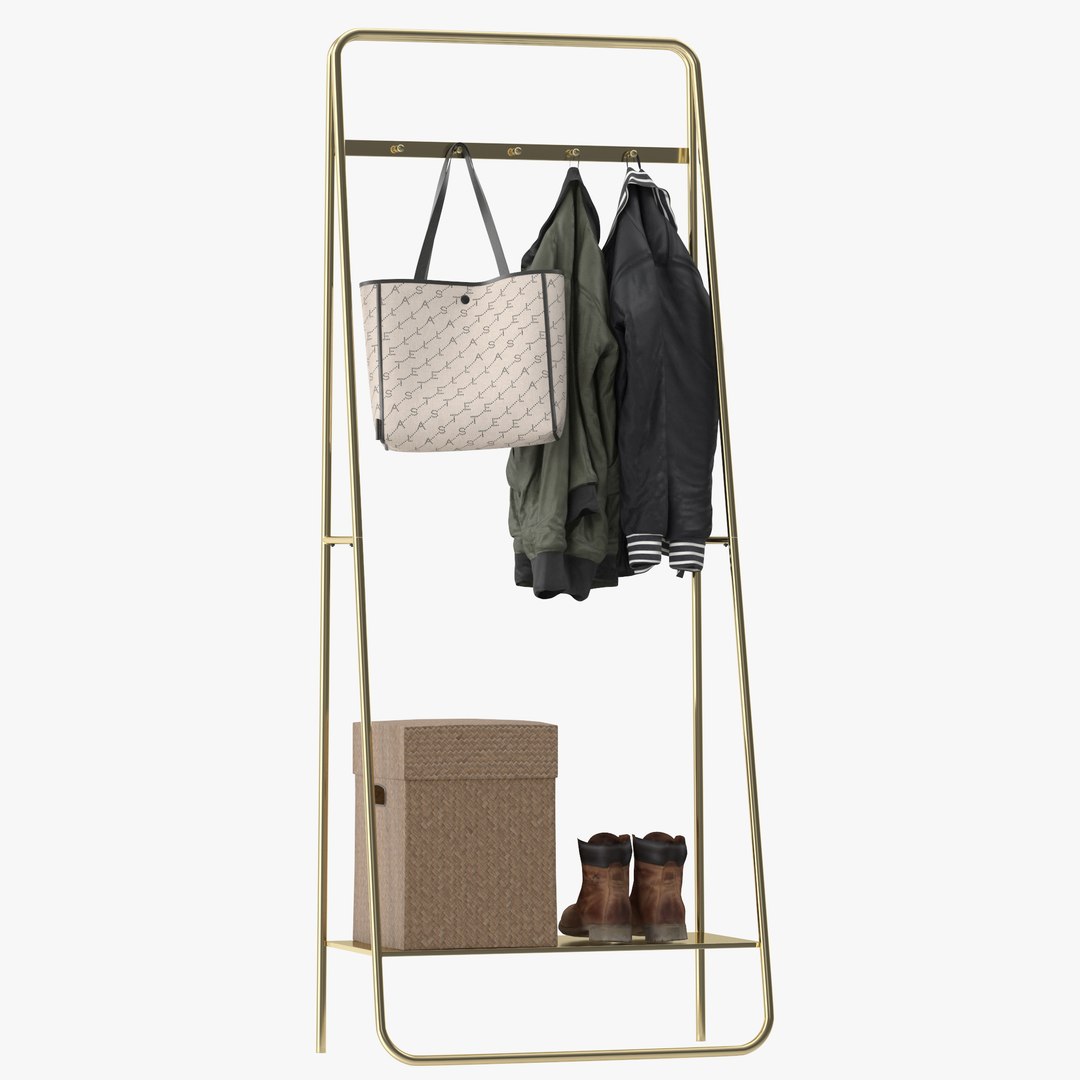 Nordal Coat Rack Line 3D Model TurboSquid 1426001