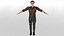 Modello 3D realistico del personaggio Oliver, animato da un personaggio animato.