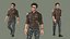 Modello 3D realistico del personaggio Oliver, animato da un personaggio animato.