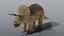 Triceratops and Triceratops Skeleton - Rigged PBR