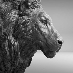 lion realistic 3D