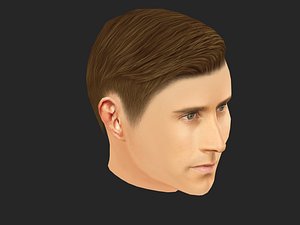 3D short hair character male