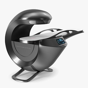 Sci-Fi Health Care System Black 3D