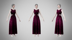 Dress 31 Velvet Plum Dream model