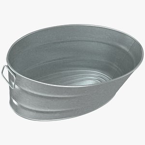 Galvanized Metal Tub 02
