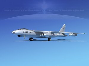 stratojet boeing b-47 bomber 3d 3ds