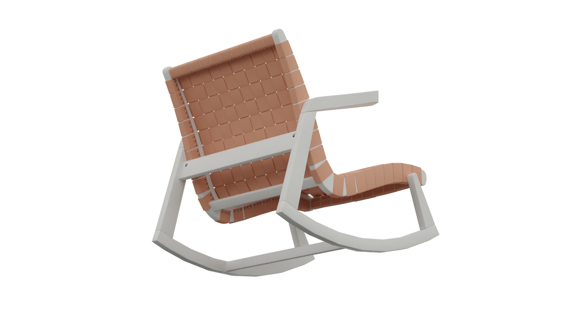 3D Model Copper Rocking Chair - TurboSquid 2238038