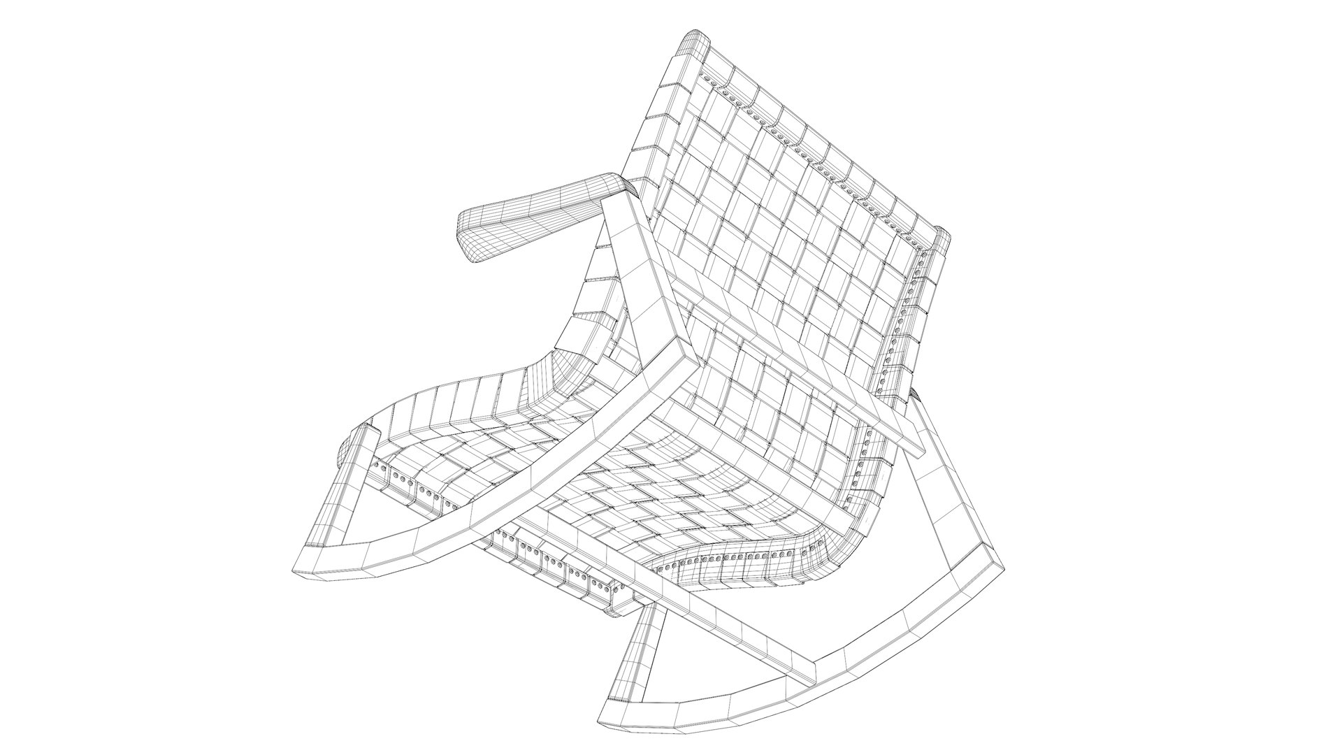 3D Model Copper Rocking Chair - TurboSquid 2238038
