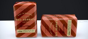 3D RED BERRIES SOAP 2024 MAX 2019 model