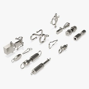 Jewelry Clasps Set Silver