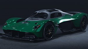 2022 Aston Martin Valkyrie Spider 3D Model  F1 Technology 3D model