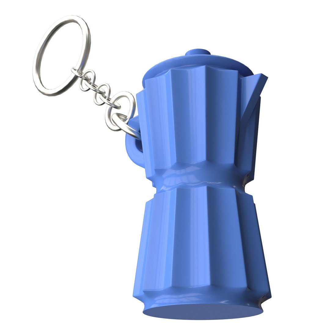 Moka Pot Coffee Keychain 3D Model - TurboSquid 2535092