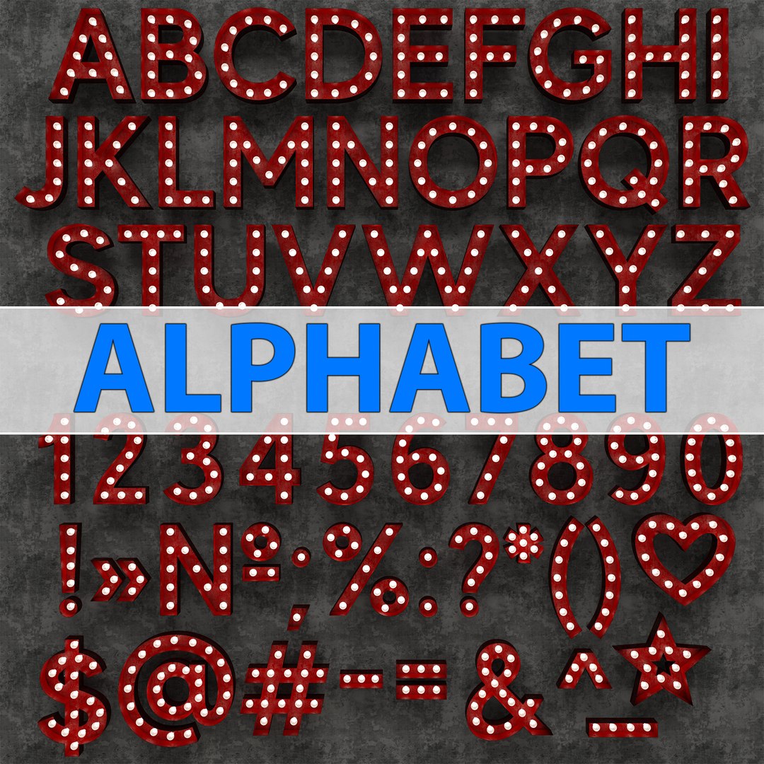 3D marquee alphabet light model https://p.turbosquid.com/ts-thumb/Xj/pOvZ9U/dKUHkXGK/alphabet_marquee_000/jpg/1587858783/1920x1080/fit_q87/94e80bd8c491860fe1e02aab013ebaf0f1d7e6d5/alphabet_marquee_000.jpg