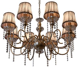 Crystal Lux Alegria SP8 Chandelier 3D model