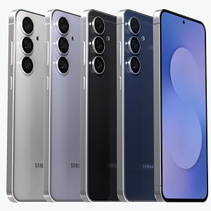 3D model Samsung Galaxy S25 FE All Colors