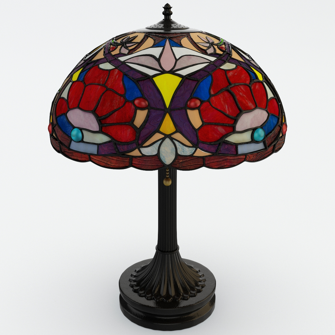 Tiffany Table Lamp Quoizel 3d Model